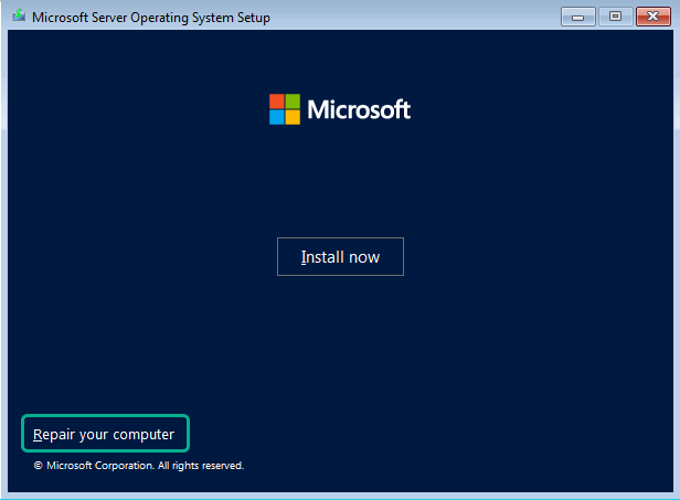 MS Server Operating System Setup > Repair your computer

Extend C drive VirtualBox