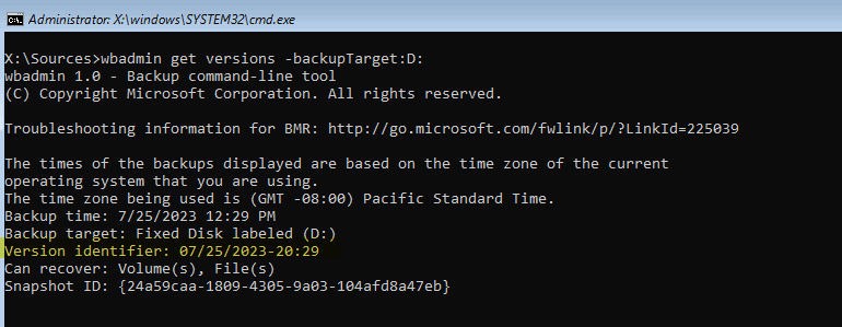 cmd exe showing output of above command

Extend C drive VirtualBox