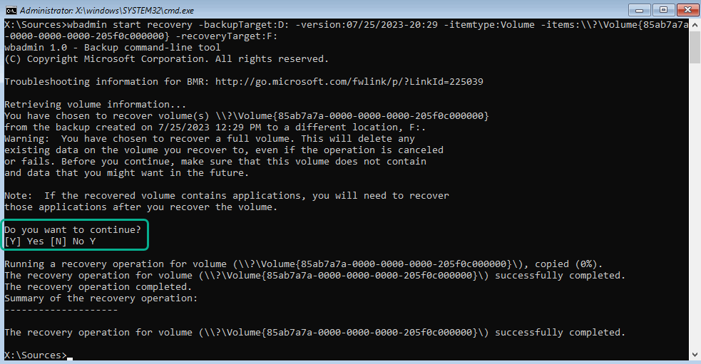 cmd exe showing output of above command

Extend C drive VirtualBox